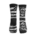 thumbnail image 2 of Athletic Socks Freemason America Flag Sport Running Calf Socks Crew Socks for Men Women, 2 of 7