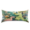 thumbnail image 2 of Satin Pillowcase Home Luxury Envelope Pillowcases Soft And Smooth Crtoon Pattern Of Dinosaurs, 2 of 6