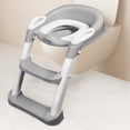 thumbnail image 2 of MAGMALIFE Baño Entrenador para Bebé, Asiento Entrenador para Baño con Escalera Antideslizante, Taburete Plegable Infantil para Taza de Baño, Fácil de Guardar, Asiento Ergonómico, Edad de 2 a 5 Años, 2 of 7