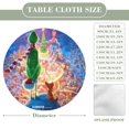 thumbnail image 2 of El Grinch-theme Fitted Round Tablecloths Elastic Edged Table Covers Waterproof Table Cloth for Kitchen Holiday Party Tables Decor 150cm, 2 of 6