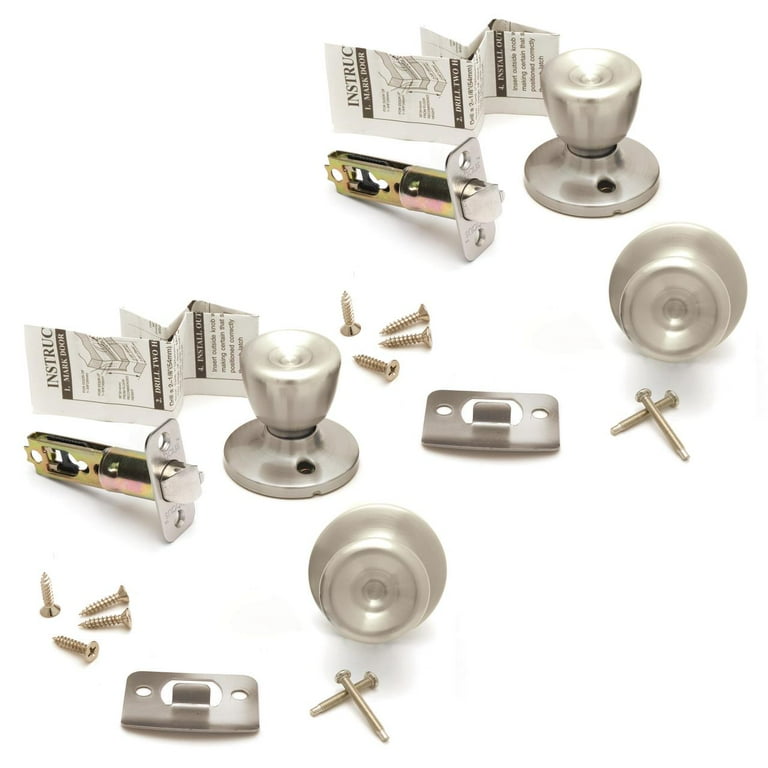 Lokhaus Passage Tulip Doorknob Satin Nickel 2 Count - Walmart.com