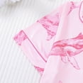 thumbnail image 6 of VNKIDY Women's Pajamas Whale Print 2 Piece Pajama Set Short Sleeve Button Front Lapel Top Elastic Waisted Shorts Loungewear Set For Home Relaxation Trendy Pjs, 6 of 7