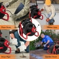 thumbnail image 6 of Drain Cleaner Machine, 100 Ft X 3/8 Inch Electric Drain Auger with 6 Cutters Gloves, Auto Feed Drain Cleaner Machine Commercial Sewer Snake Drill Drain Auger Cleaner for 2 to 4 Inch Pipes, 6 of 9