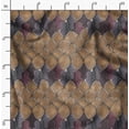 thumbnail image 2 of Soimoi Pure Silk Brown Fabric By the Yard - 42 Inch Wide - African Tribal Material - Artistic and Modern Patterns for Various Uses Printed Fabric, 2 of 6