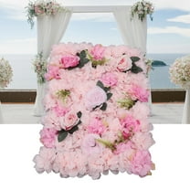 Miumaeov 12 Pack Artificial Flower Wall Panels 24" x 16" Faux Hydrangea Rose Flower Backdrop Decor for Wedding Party Event