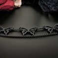 thumbnail image 4 of Gargantilla gótica de mariposa negra, collares góticos de 2 niveles, cadenas punk en capas, collares para disfraces de Halloween para mujeres y niñas, 4 of 5