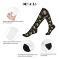 thumbnail image 5 of Lsque funny Retro Skull Pattern Sport Compression Socks for Men & Women 15-20 mmHg Knee High Nurse Pregnant Running Medical and Travel Athletic, 5 of 6