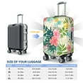 thumbnail image 6 of Daiia Tropical Flowers Luggage Cover, Thickened Washable Travel Luggage Covers, Elastic Unique Baggage Covers for 18-20 inch Luggage-X-Large, 6 of 9