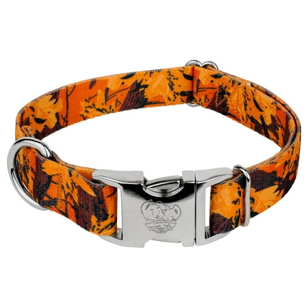 Country Brook Petz® Premium Orange Sunset Camo Dog Collar