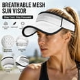 thumbnail image 3 of SAWOBUUN Sun Visor Hat Mesh Breathable Outdoor Sport Cap Adjustable Lightweight Golf Tennis Baseball Cap for Women Men, 3 of 5