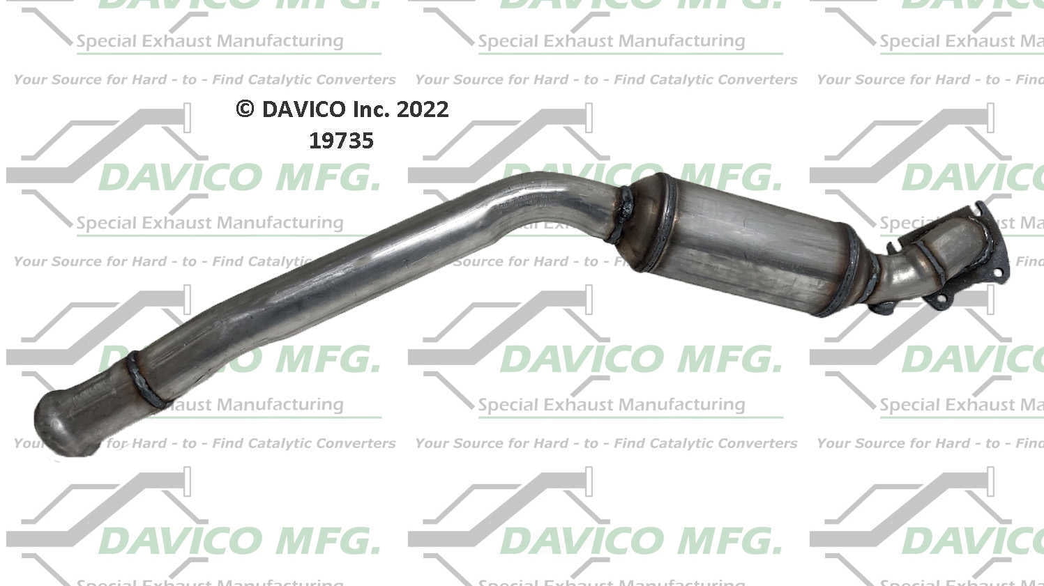 Davico Mfg 19735 Direct-Fit Catalytic Converter