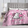 thumbnail image 5 of Hello Kitty Blanket, Super Soft Throw Blanket, Cozy Flannel Blankets For Boys Girls, Warm Blankets For Couch Sofa Bed, 60"X50", 5 of 9