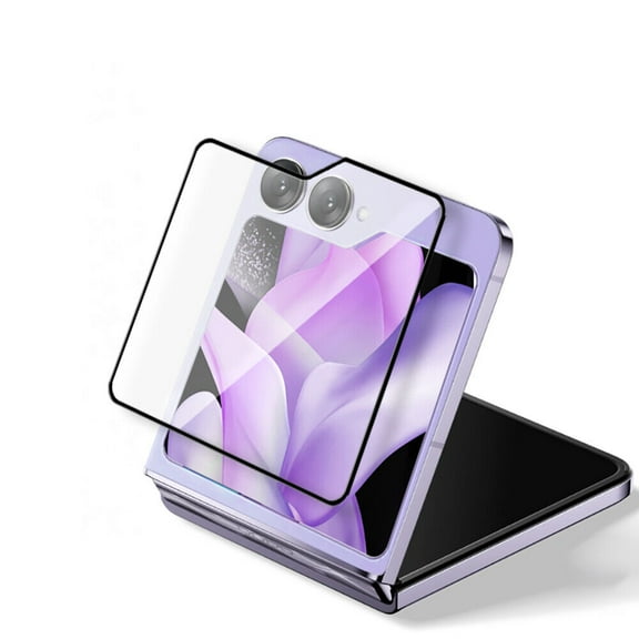 FIEWESEY for Samsung Galaxy Z Flip 5 5G Screen Protector,9H Hardness Anti-Scratch Case Friendly Anti-Fingerprint Anti-Scratch Tempered Glass Screen Protector for Samsung Galaxy Z Flip 5 5G(1 Pack)