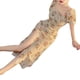 thumbnail image 2 of Vestido con abertura lateral Floral para mujer, vestido con estampado Floral y manga abombada dulce a la moda para verano Floral 6653 S, 2 of 8
