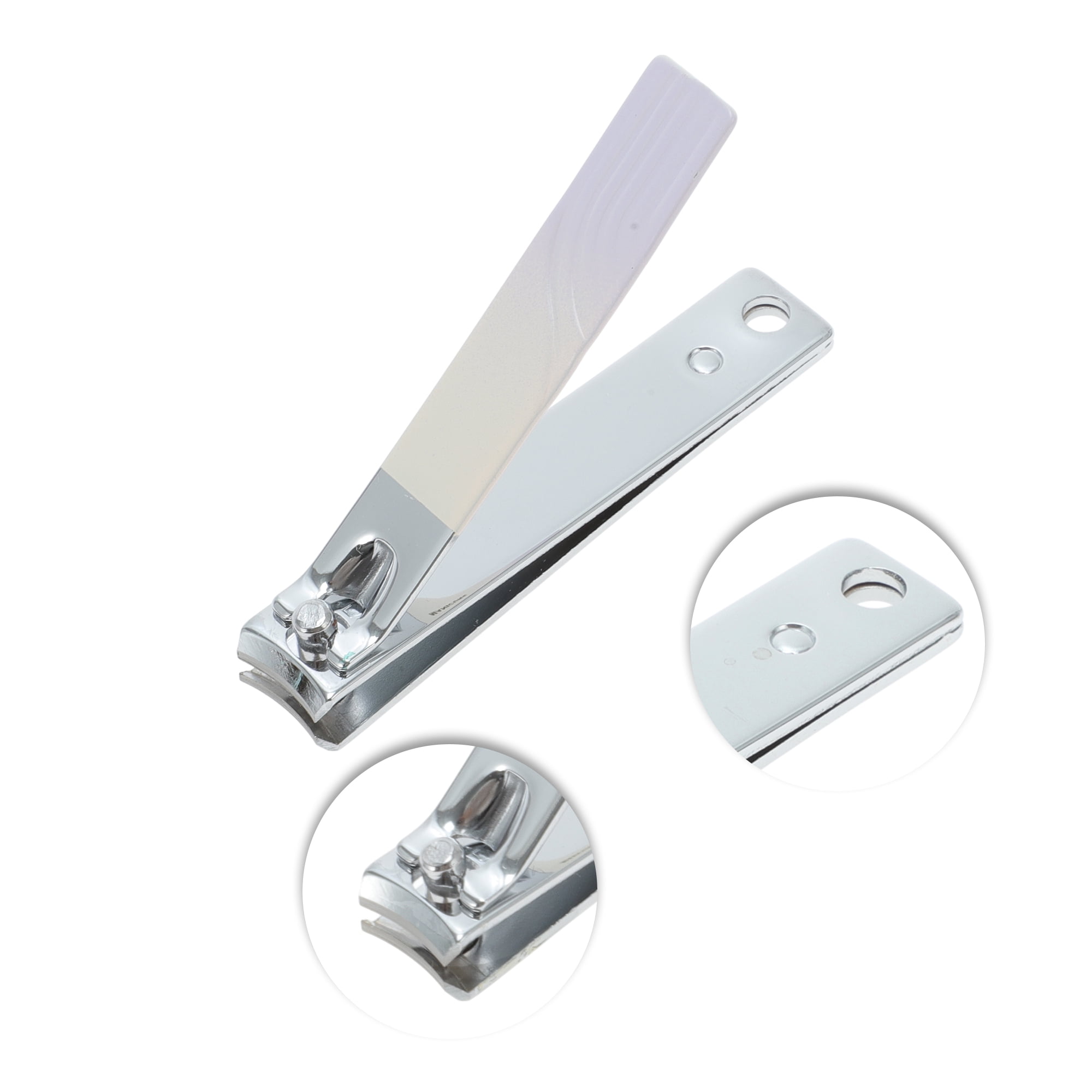 Unique Bargains Square Rotation Nail Clipper Kit 5-piece Set Gradient Purple