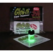 Glow On Super Phosphorescent Paint, Orange Color and Orange Glow, Paint Medium 4.6 ml Vial.
