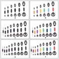 thumbnail image 4 of Cucharas de medición de mano Pastel seco Set de acero inoxidable Sistema de panadería Cocinero de cocina para niños Adultos Cocina Accesorios de herramientas de aceite de cocina 8 piezas, colorido seitruly HA009706-04, 4 of 6