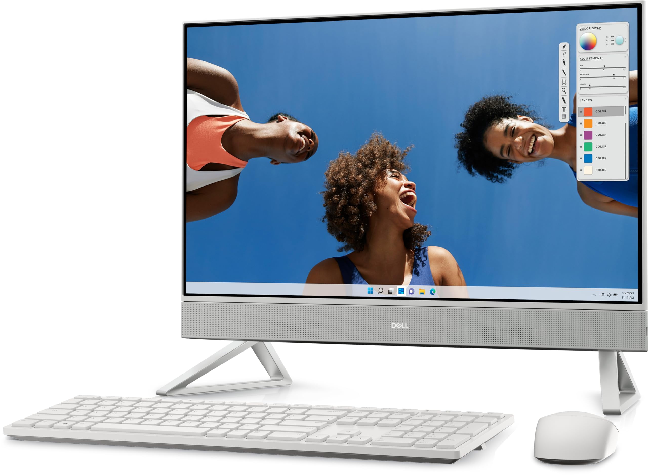 Dell Inspiron 24 All-in-One Desktop 2024 New, Intel 7 150U 10-Core