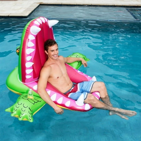 SwimWays Vinyl Eaten Alivehark Pool Float (2 pack), Multicolor