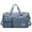 Blue, variant on Large Capacity Foldable Travel Duffel Bag, Lightweight Tote Carry-On Luggage with Shoe Compartment, Ideal for Gym Sports Camping and Travel