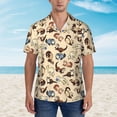 thumbnail image 4 of Adorable Ferret Pattern Hawaiian Shirts For Men, Summer Short-Sleeve Relaxed-Fit Button-Down Shirts X-Large, 4 of 9