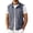Dark Gray, variant on Men's Lightweight Outdoor Vest Full-Zip Waterproof Sleeveless Jacket for Travel Hiking Running Golf