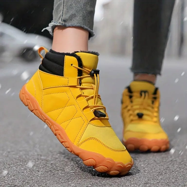 Hike Footwear Men\'s Yellow Boots Golden Yellow Combat Boots for Women Men - Stylish Durable  main image 2