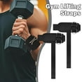 thumbnail image 2 of Adjustable Weight Lifting Straps with D-Rings, Durable Wrist Wraps for Deadlifts, Snatches, Pull-Ups, Cable Machines, 2 of 7