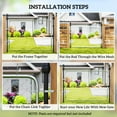 thumbnail image 5 of Outsunny Garden Gate Chain Link Fence Gate, Galvanized Steel Garden Door for Yard Entrance Way, 47.2 x 70.9 in., Silver, 5 of 9