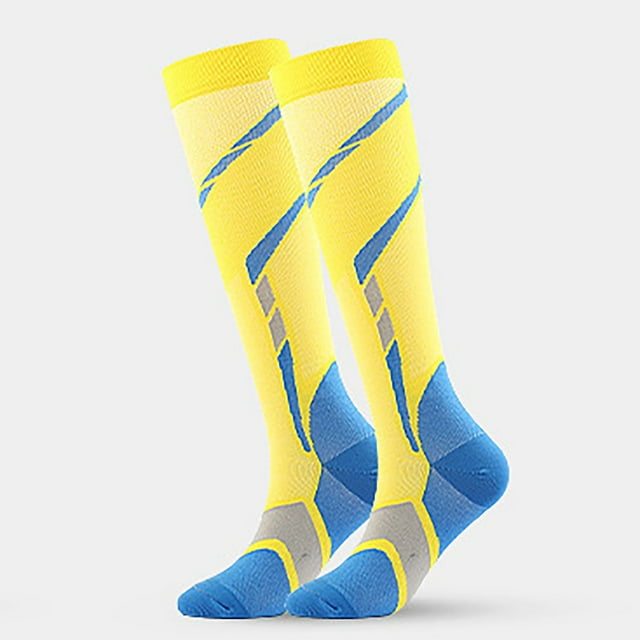 Aqestyerly Unisex Compression Yoga Socks Fitness Exercise Pressure Socks Massage Rope Yoga Leg Socks Running Sports Protective Muscle Compression Socks