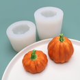 thumbnail image 3 of Lindo molde de silicona de calabaza 3d para hornear herramientas para hornear chocolate de Halloween, tipo B Feliz Sencillez, 3 of 5