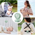 thumbnail image 4 of Momcozy Portable Stroller Fan with Clip | 4-Speed Mini-Fan for Carrier | Personal Fans Ultra Light 0.26lb | Gaps ≤4.5mm | Handheld Cooling | Rechargeable Rotate for Diaper Backpack/Table/Chair, 4 of 7
