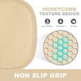 thumbnail image 5 of Domaci Silicone Pot Holders Set of 2, Heat Resistant Oven Mitts with Pockets Non Slip Grip, Large Trivets for Kitchen Cooking Baking, 9.8x7.6, Milkshake, 5 of 6