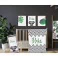 thumbnail image 3 of Manta de felpa personalizada Modern Jungle, 3 of 4