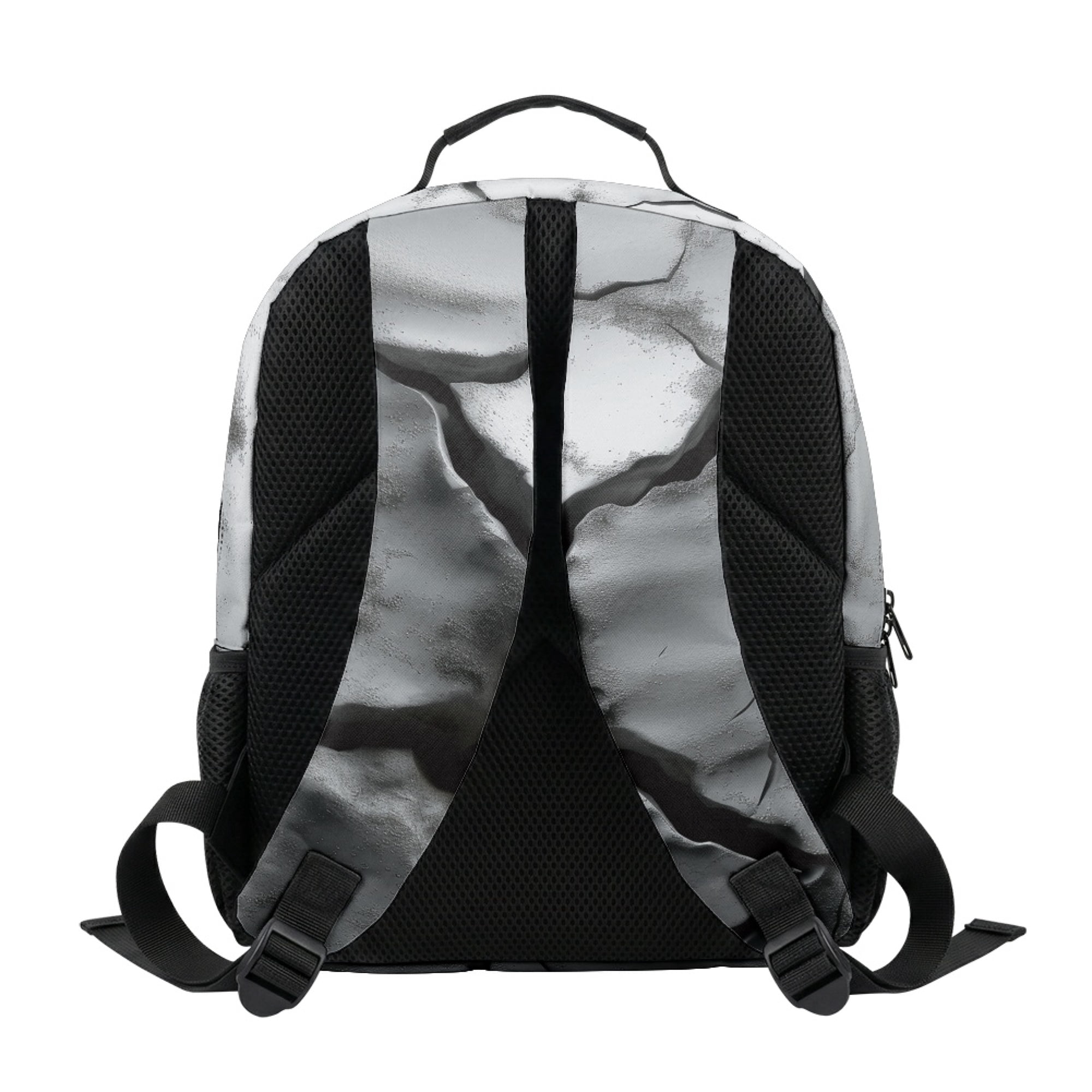 Chririnla 3D Soccer Cracked Rock Toddler Backpack Polyester Side Mesh Pockets Sturdy Toddler Preschool Polyester Backpack for Boys