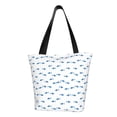 thumbnail image 1 of Balery Cute Shark Bolsa de Hombro con Diseño, Bolsa Grande y Duradera, Bolsa Versátil para Compras, 1 of 6