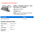 thumbnail image 2 of Muffler - Compatible with 2011 - 2012 Ram 3500 6.7L 6-Cylinder, 2 of 2