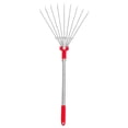 thumbnail image 2 of Stainless Steel Garden rake for Yard Work with Ergonomic Handle Red Color Perfect for Gardening 12.5 inches, 2 of 4