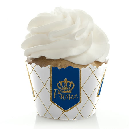 Royal Prince Charming - Baby Shower or Birthday Party Cupcake Wrappers - Set of