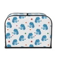 thumbnail image 2 of Honeii Cartoon Poodle Dog Print 4 slice Toaster Cover, Two Slice Toaster Dust-proof Cover For Kitchen Small Appliance and Fingerprint Protection, 2 of 7