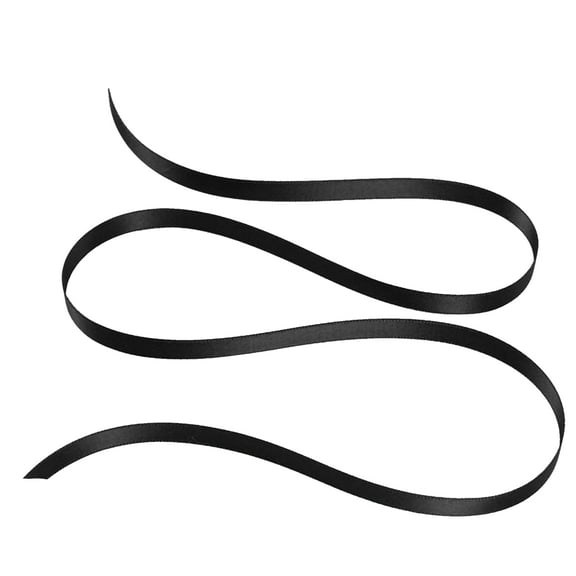 1/8" Double Face Satin Ribbon 100 yards - Black