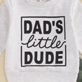 thumbnail image 5 of Farysays Baby Boy Clothes DAD'S Little DUDE Long Sleeve Top And Pants 2-Piece Track Suit Set Toddler Outfit, 5 of 7