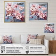 thumbnail image 4 of Designart "Pink Grey Dogwood expression" Landscapes Floater Framed Wall Decor, 4 of 7
