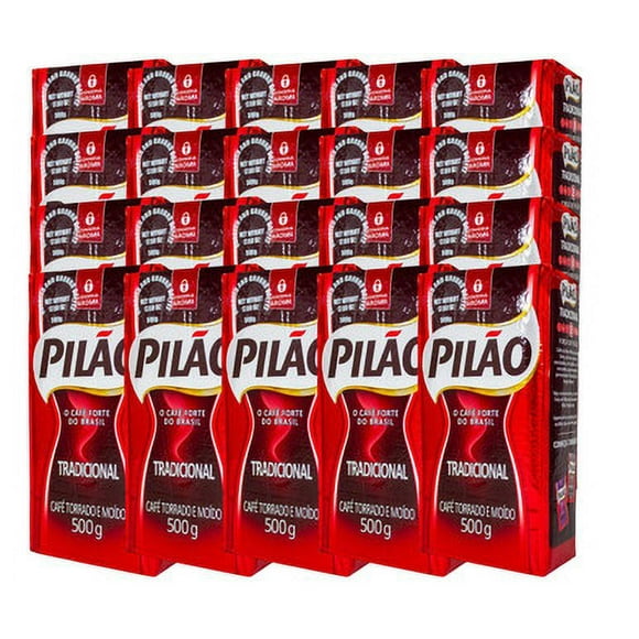 Pilão Ground Coffee 500g (20-Case) - Experience the Authentic Taste of Brazil