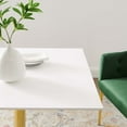 thumbnail image 3 of Modway Verne 35" Square Dining Table in Gold White, 3 of 6