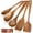 A05, variant on Wooden Spoons for Cooking - 5-Piece Wooden Kitchen Utensil Set made of Natural Solid Wood Material - Includes Salad Spoons, Spaghetti Spoon,Slotted Spatula, Salad Fork, Flat Spatula(A05)