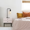 thumbnail image 3 of Industrial Bedside Nightstand Lamp Black, 3 of 5
