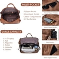 thumbnail image 5 of HONGLONG Womens Backpack Purse Leather Backpack Purse for Women Travel Fashion Backpack Designer Ladies Shoulder Bags, Brown, 5 of 7