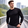 thumbnail image 6 of 3-Pack Men's Moisture Wicking Long Sleeve Peformance Tagless Tee (Sizes, S-2XL), 6 of 6