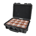 thumbnail image 3 of Watch Collection Box Display Watch Suitcase Jewelry Box with Buckle Lightweight Shock Absorbtion Portable Organizer Watch Stand for Men 12 Slots, 3 of 10